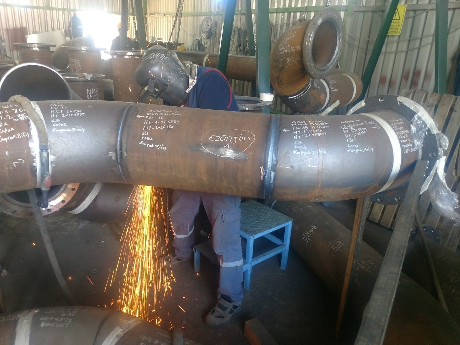Spool İmalat İşleri — saha fotoğrafı